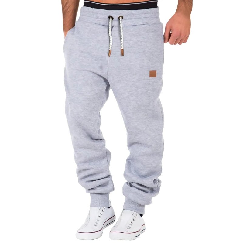 Herren Jogger-Hose mit schmalem Schnitt - Moderner Sportlook - Hellgrau
