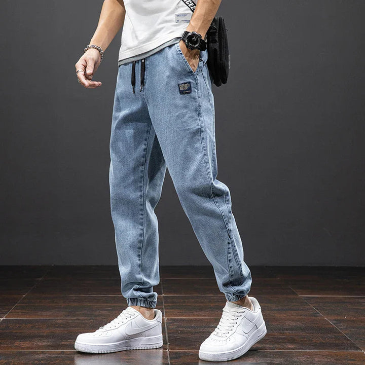 Herren Jogger-Hose mit Tapered Leg - Moderner Schnitt - Blau