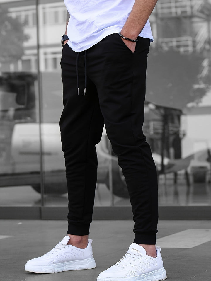 Herren Jogginghose | Multipocket & Leichtgewicht | Skinny Fit Trainingshose | Einfarbig