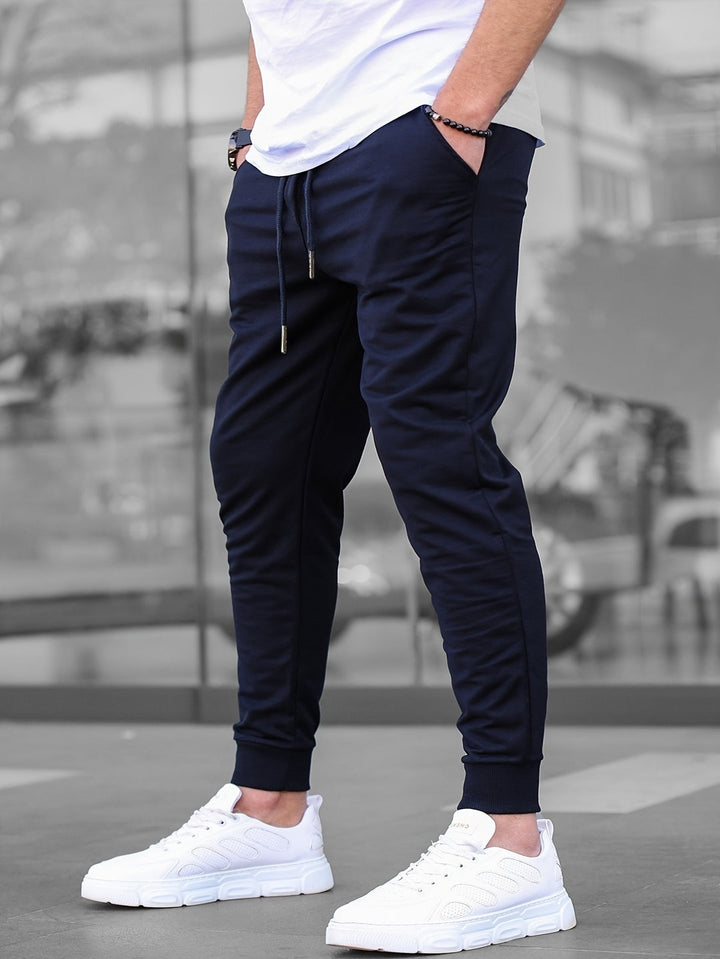 Herren Jogginghose | Multipocket & Leichtgewicht | Skinny Fit Trainingshose | Einfarbig
