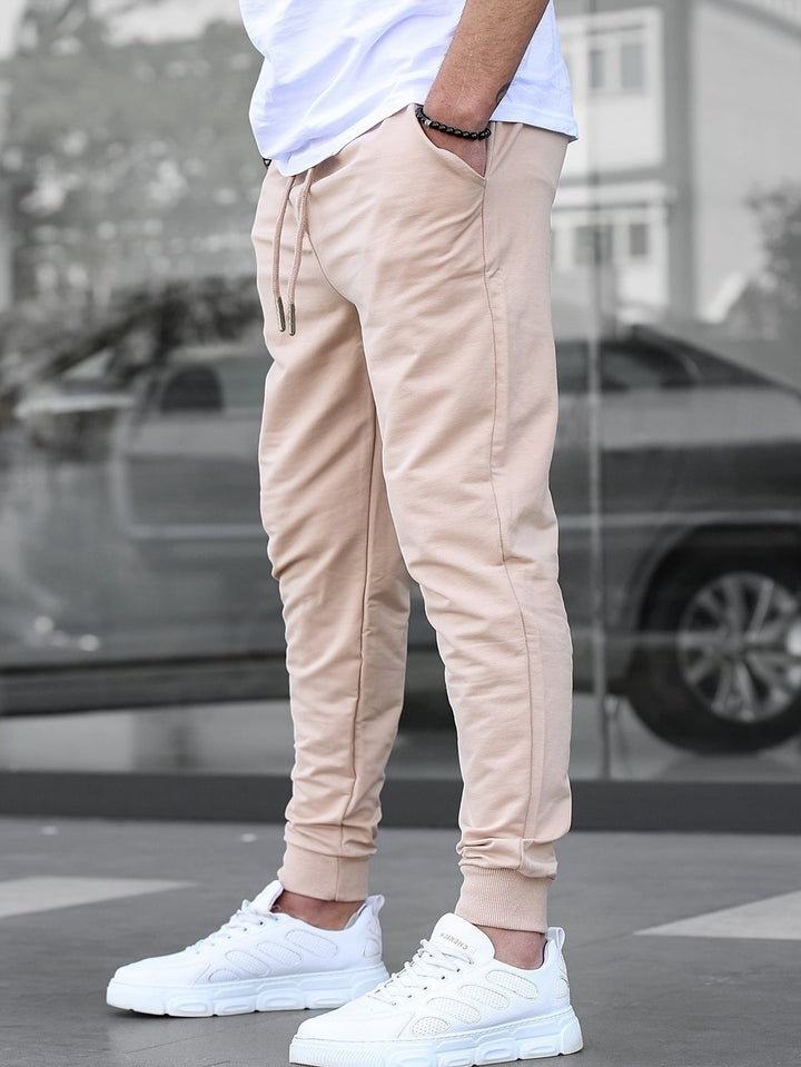 Herren Jogginghose | Multipocket & Leichtgewicht | Skinny Fit Trainingshose | Einfarbig