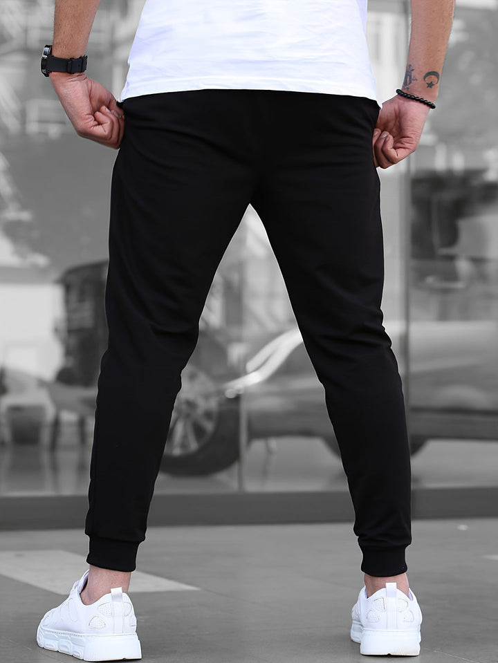 Herren Jogginghose | Multipocket & Leichtgewicht | Skinny Fit Trainingshose | Einfarbig