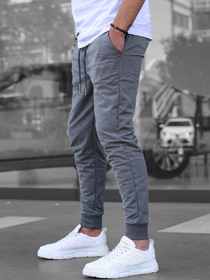 Herren Jogginghose | Multipocket & Leichtgewicht | Skinny Fit Trainingshose | Einfarbig
