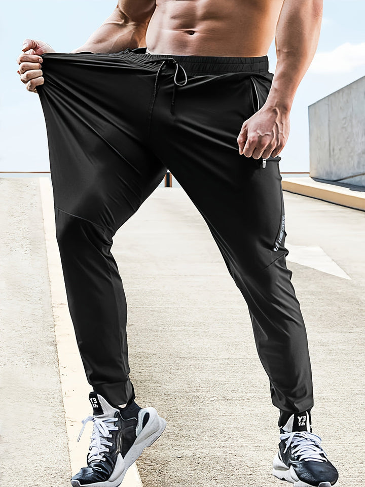Herren Jogginghosen | Leicht & Lässig | Mit Reißverschlusstaschen & Elastischem Bund | Für das Laufen