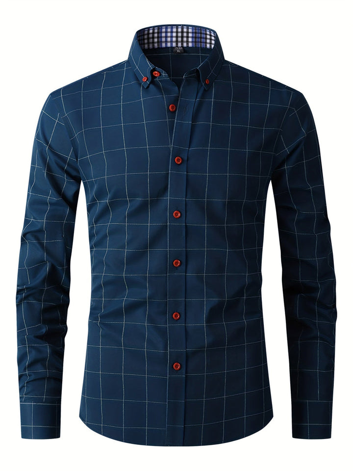 Herren Karo Hemd | Lässig & Formal | Weicher Stoff | Modern & Stilvoll