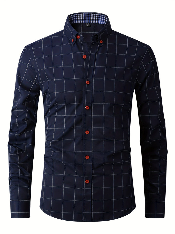 Herren Karo Hemd | Lässig & Formal | Weicher Stoff | Modern & Stilvoll