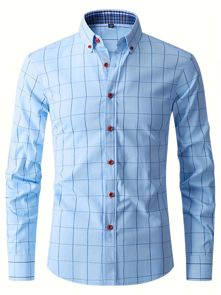 Herren Karo Hemd | Lässig & Formal | Weicher Stoff | Modern & Stilvoll