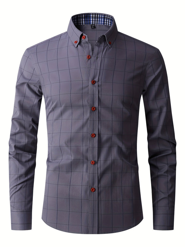 Herren Karo Hemd | Lässig & Formal | Weicher Stoff | Modern & Stilvoll