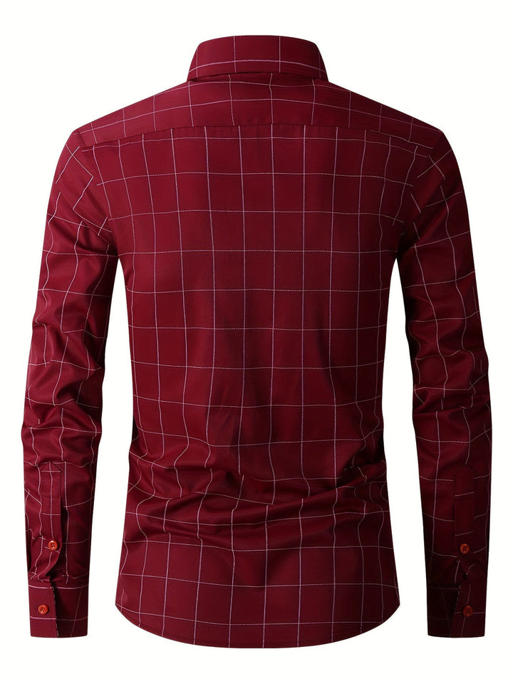 Herren Karo Hemd | Lässig & Formal | Weicher Stoff | Modern & Stilvoll