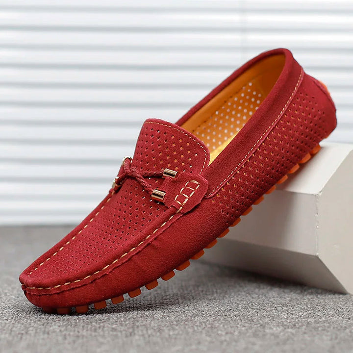 Herren Klassische Atmungsaktive Schnürschuhe Loafer - Eleganter Alltag - Rot