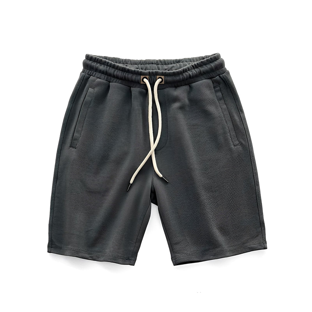 Herren klassische Shorts mit Kordelzug - zeitloser Schnitt - Grau