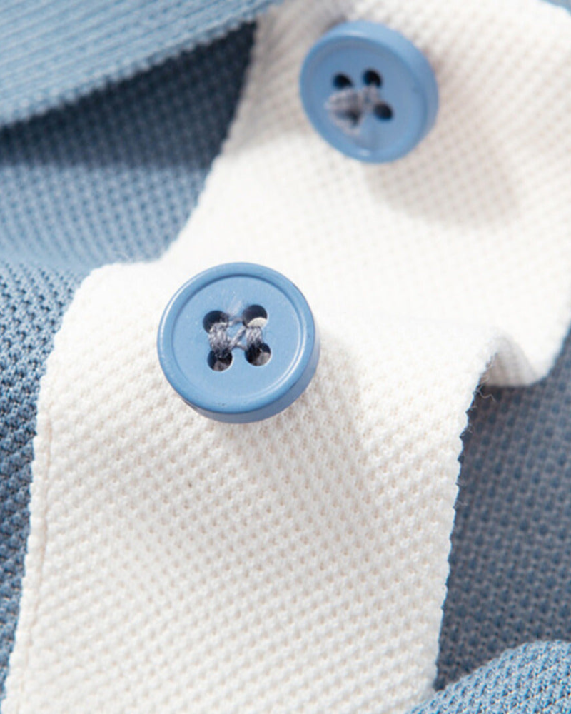 Herren Langarm-Polohemd - Atmungsaktiv und knitterfrei