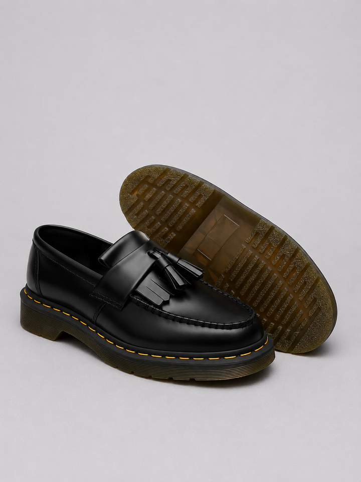 Herren Leder Loafer mit Quasten – Elegante Slip-On Schuhe