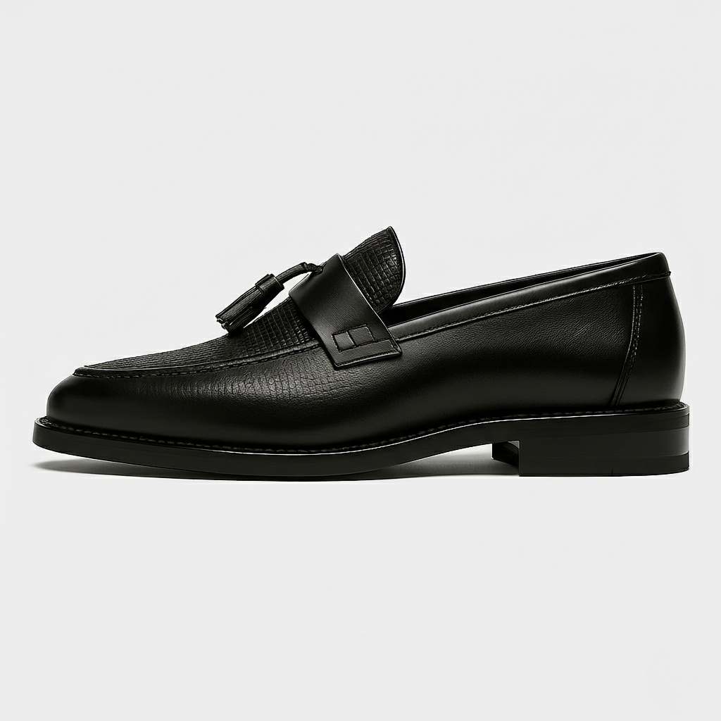 Herren Leder Loafer mit Quasten - Klassischer Slip-On