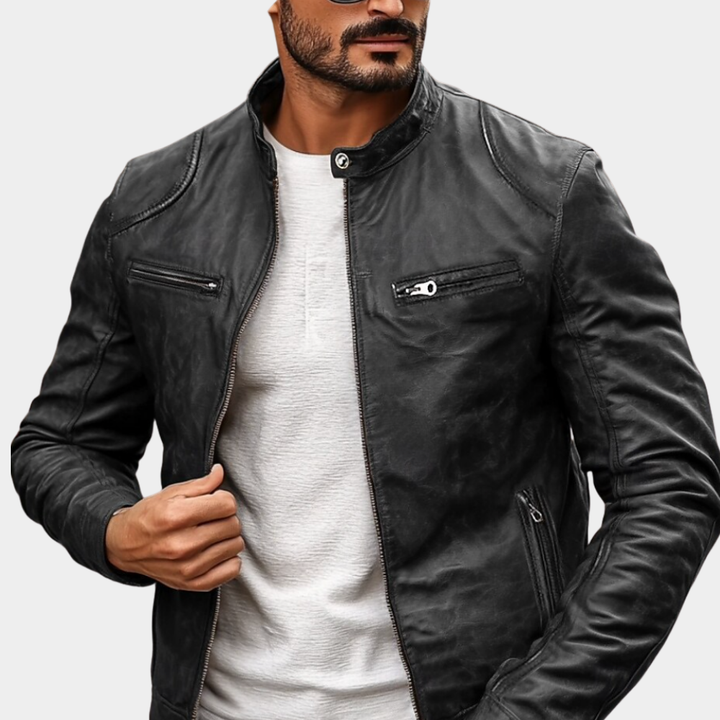 Herren Leichte Abenteuerjacke - Atmungsaktiv und tailliert - Schwarz