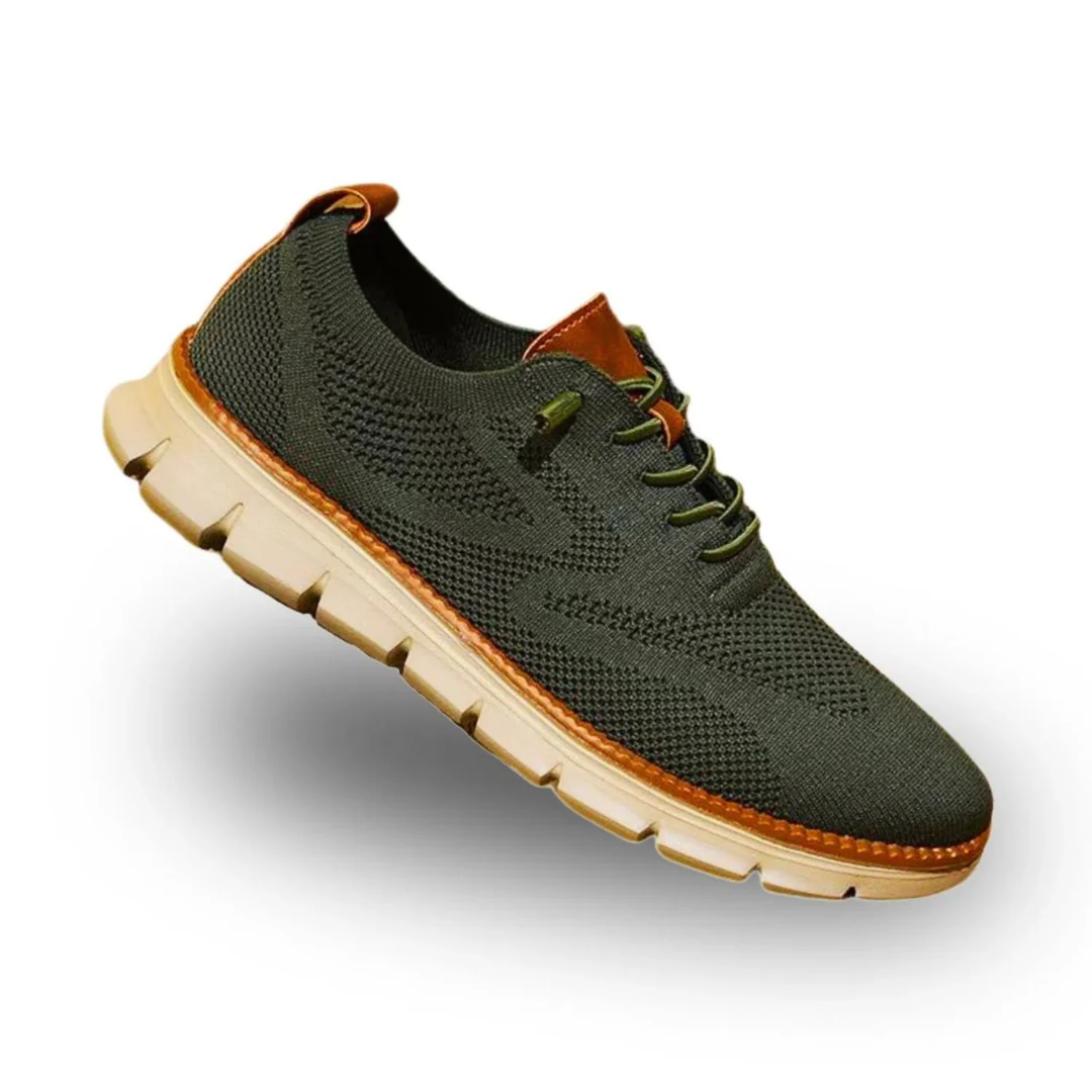 Herren Leichte Alltags-Sneaker - Klassischer Schnürer - Olivgrün