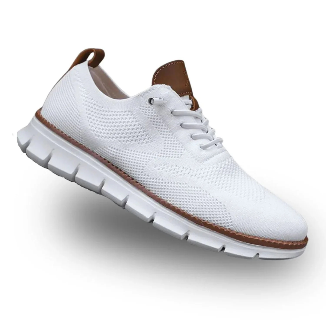 Herren Leichte Alltags-Sneaker - Klassischer Schnürer - Weiß