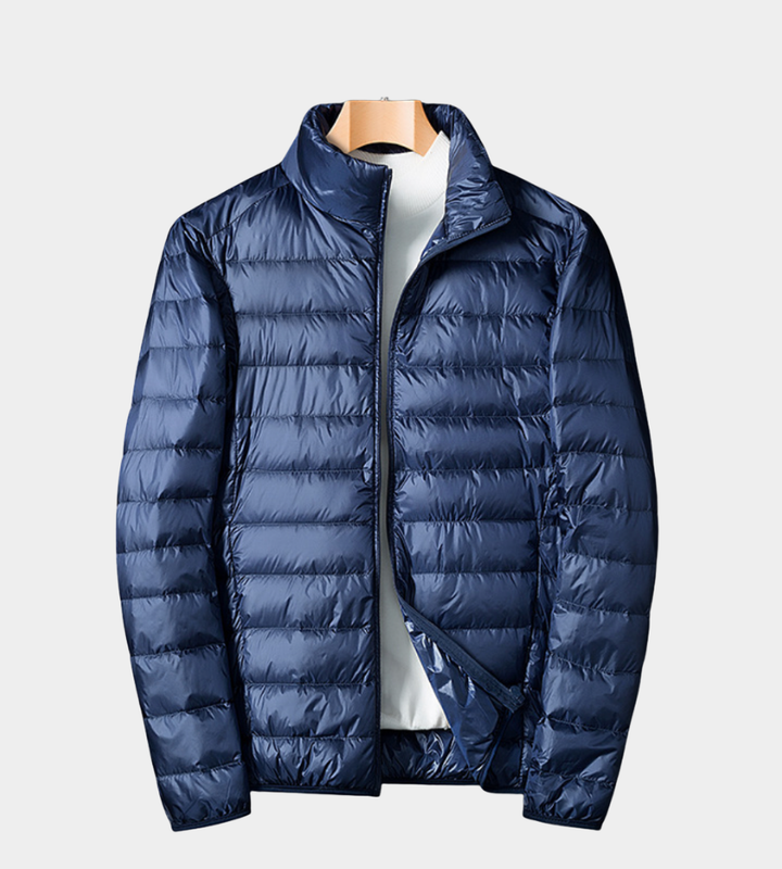 Herren Leichte Sommerjacke - Elegante Silhouette - Dunkelblau