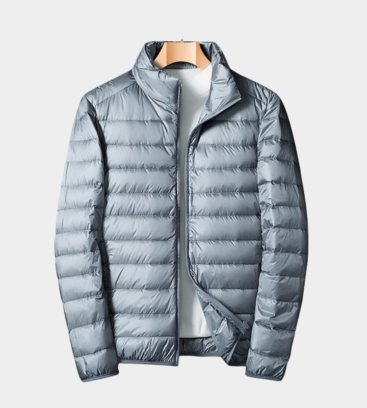 Herren Leichte Sommerjacke - Elegante Silhouette - Grau