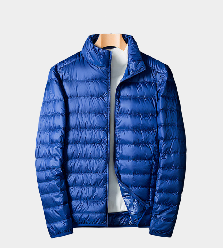 Herren Leichte Sommerjacke - Elegante Silhouette - Saphirblau