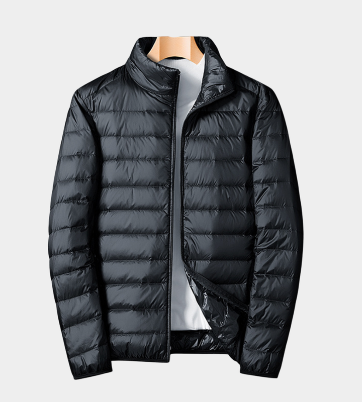 Herren Leichte Sommerjacke - Elegante Silhouette - Schwarz
