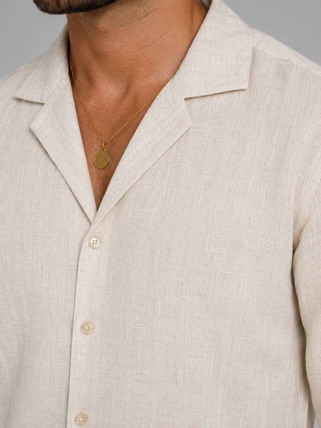 Herren Leinen-Set – Hemd und Hose mit entspanntem Schnitt