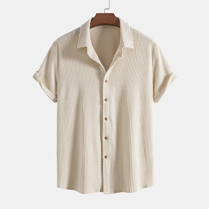 Herren Leinen-Shirt und Shorts Set - Sommerliches Freizeit-Outfit