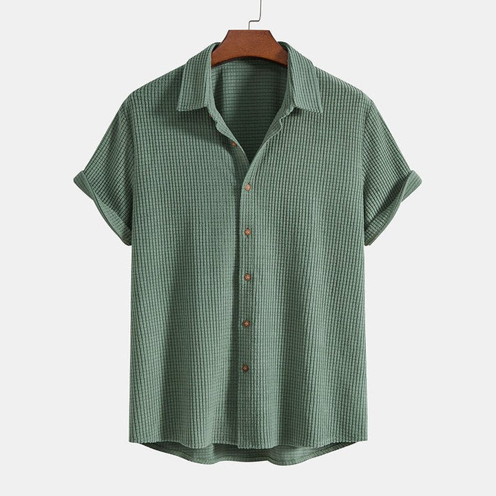 Herren Leinen-Shirt und Shorts Set - Sommerliches Freizeit-Outfit