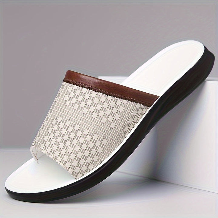 Herren Pantoffeln | Schlankes Design | Rutschfest & Bequem | Für Innen & Außen