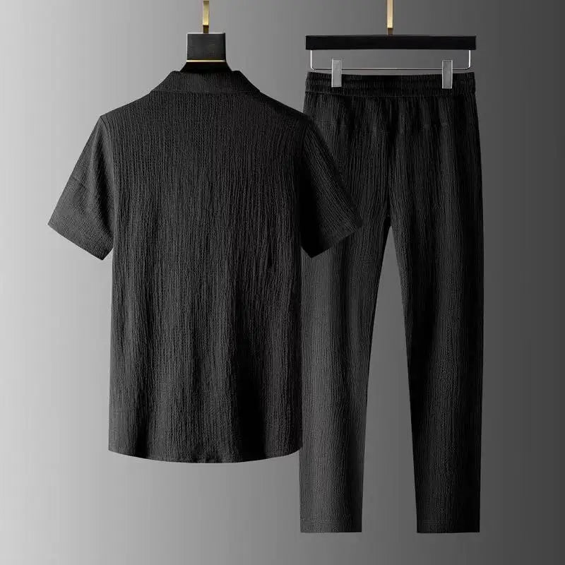 Herren Poloshirt und Hose Set - Elegantes Sommer-Koordinaten-Outfit