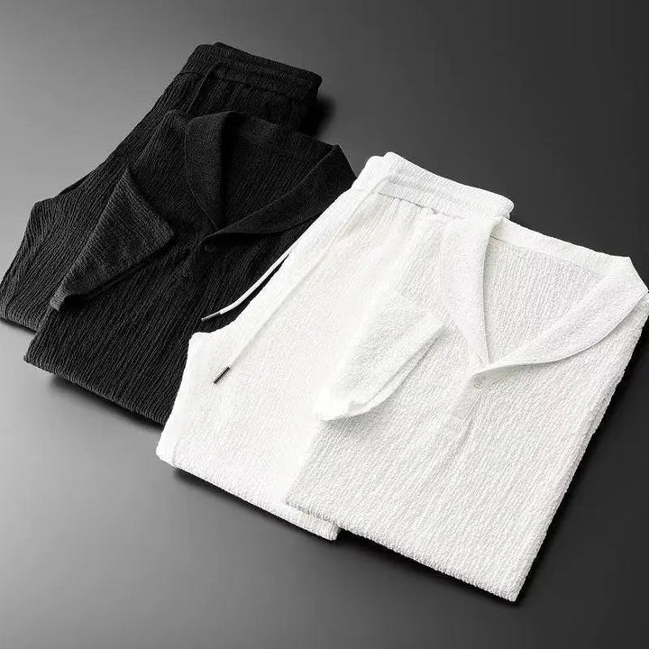 Herren Poloshirt und Hose Set - Elegantes Sommer-Koordinaten-Outfit