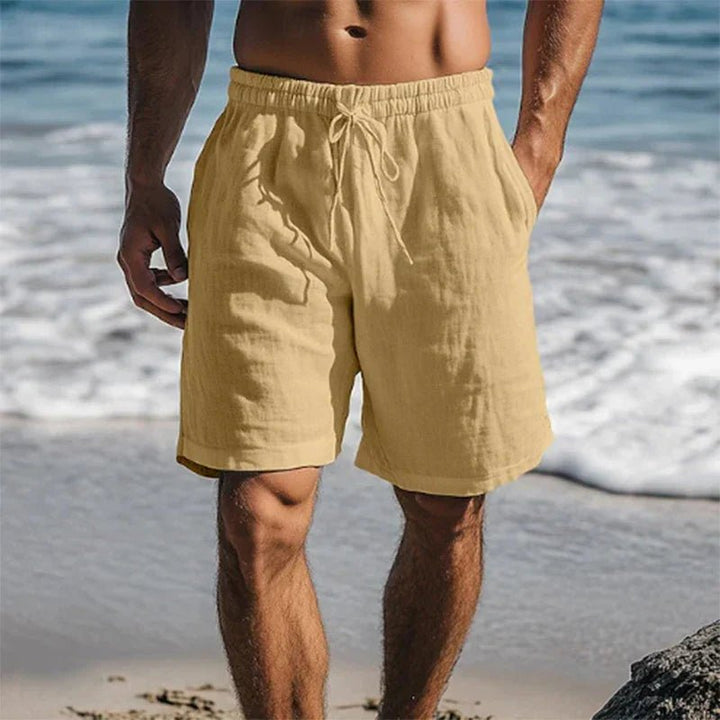 Herren Quick-Dry Badeshorts - Schnelltrocknend Strandshorts - Khaki