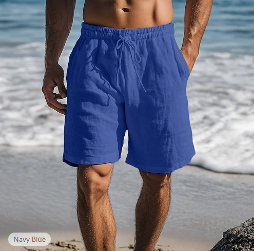 Herren Quick-Dry Badeshorts - Schnelltrocknend Strandshorts - Marineblau