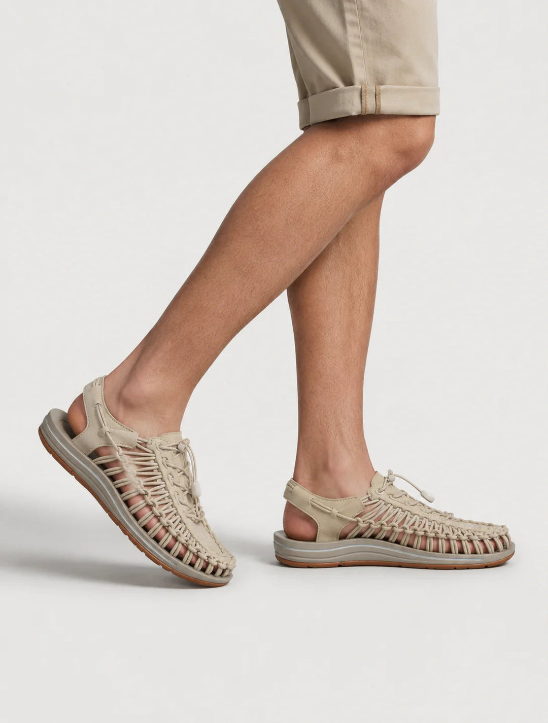 Herren Sandale mit Cutout – Offene Sommersandale