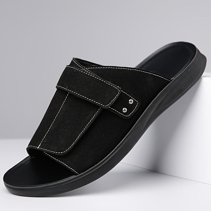 Herren Sandalen | Casual Straßenstil | Kunstleder Slip-On | Antislip EVA Sohle | Sommer