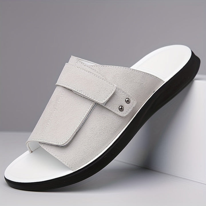 Herren Sandalen | Casual Straßenstil | Kunstleder Slip-On | Antislip EVA Sohle | Sommer