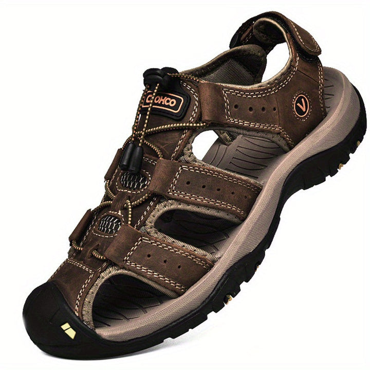 Herren Sandalen | Handgemacht & Nachhaltig | Dicke Sohle | Rindleder Design