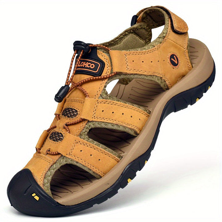 Herren Sandalen | Handgemacht & Nachhaltig | Dicke Sohle | Rindleder Design