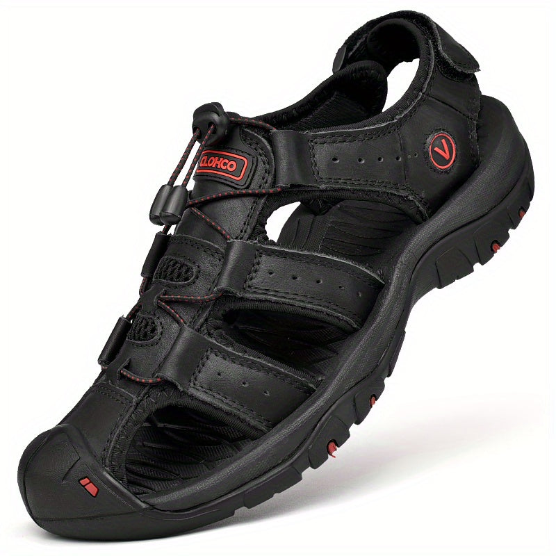 Herren Sandalen | Handgemacht & Nachhaltig | Dicke Sohle | Rindleder Design