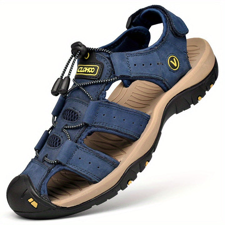 Herren Sandalen | Handgemacht & Nachhaltig | Dicke Sohle | Rindleder Design