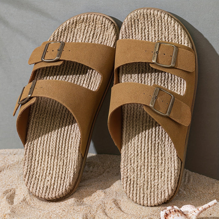 Herren Sandalen | Offene Zehen & Schnallen | Atmungsaktiv & Rutschfest | EVA-Sohle für Strand & Wasser