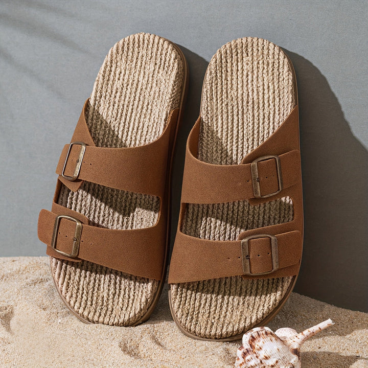 Herren Sandalen | Offene Zehen & Schnallen | Atmungsaktiv & Rutschfest | EVA-Sohle für Strand & Wasser