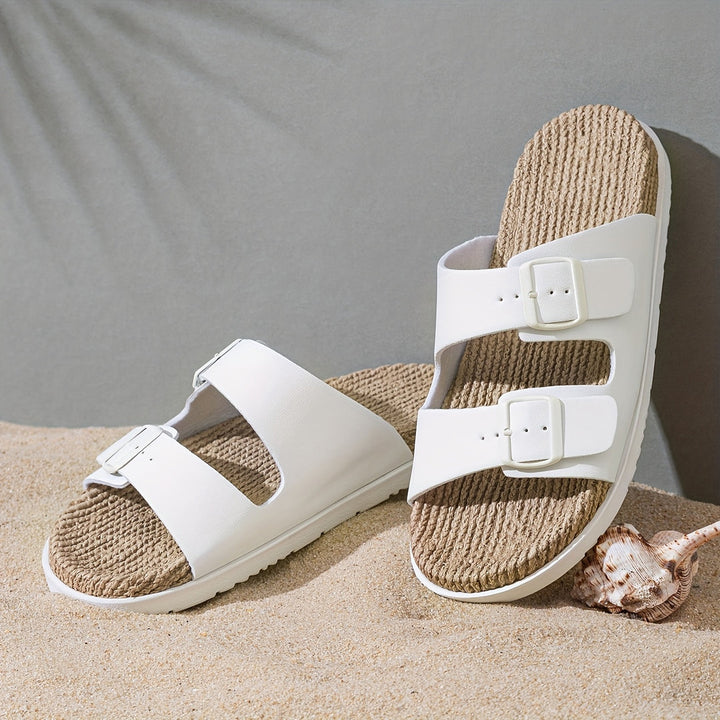 Herren Sandalen | Offene Zehen & Schnallen | Atmungsaktiv & Rutschfest | EVA-Sohle für Strand & Wasser