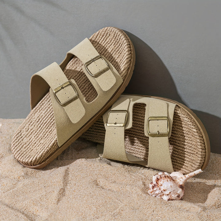 Herren Sandalen | Offene Zehen & Schnallen | Atmungsaktiv & Rutschfest | EVA-Sohle für Strand & Wasser