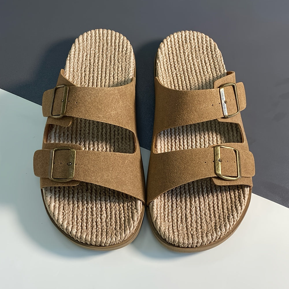 Herren Sandalen | Offene Zehen & Schnallen | Atmungsaktiv & Rutschfest | EVA-Sohle für Strand & Wasser