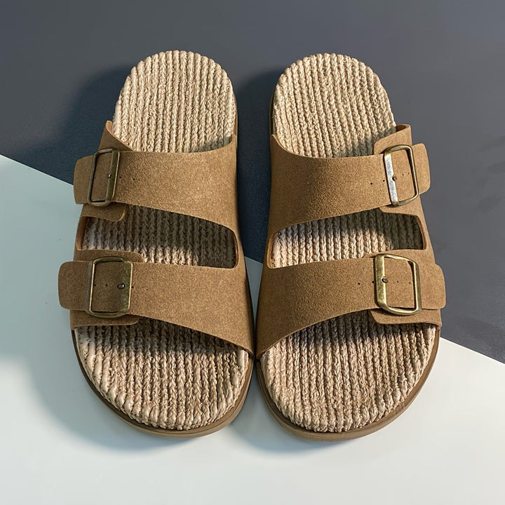 Herren Sandalen | Offene Zehen & Schnallen | Atmungsaktiv & Rutschfest | EVA-Sohle für Strand & Wasser