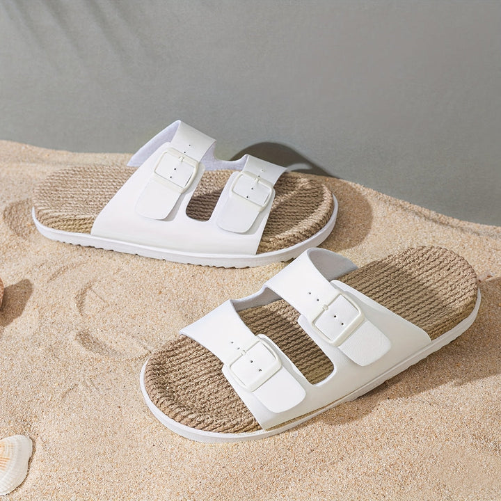Herren Sandalen | Offene Zehen & Schnallen | Atmungsaktiv & Rutschfest | EVA-Sohle für Strand & Wasser