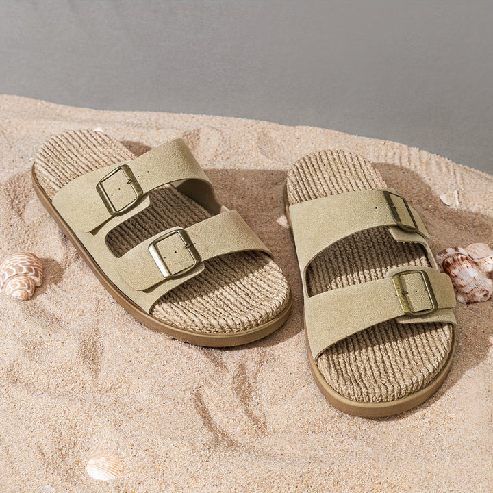 Herren Sandalen | Offene Zehen & Schnallen | Atmungsaktiv & Rutschfest | EVA-Sohle für Strand & Wasser