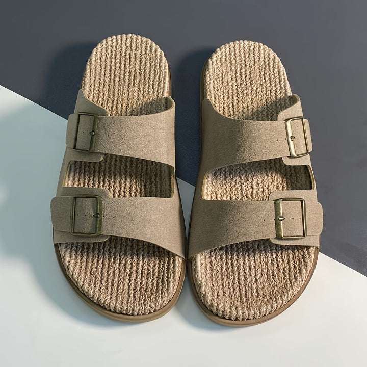 Herren Sandalen | Offene Zehen & Schnallen | Atmungsaktiv & Rutschfest | EVA-Sohle für Strand & Wasser