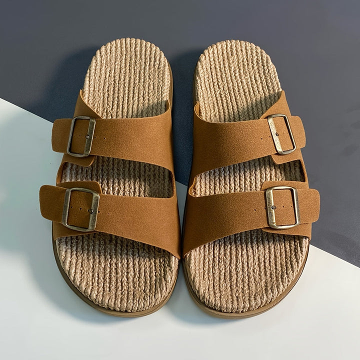 Herren Sandalen | Offene Zehen & Schnallen | Atmungsaktiv & Rutschfest | EVA-Sohle für Strand & Wasser